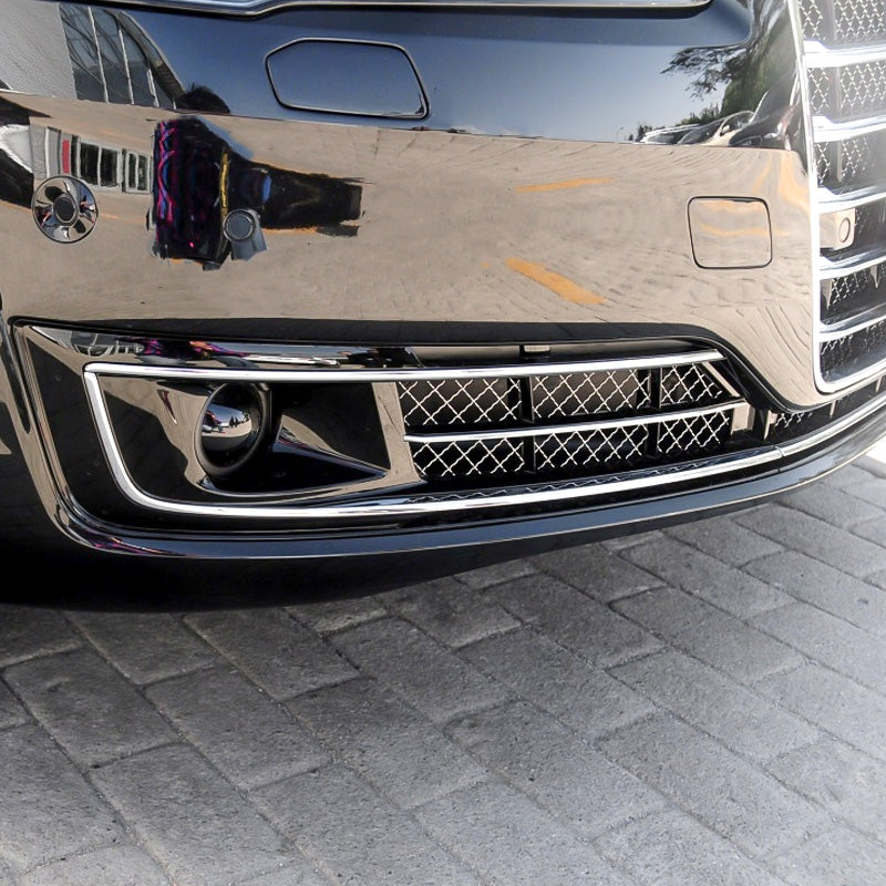 2015-2018 For Audi A8 S8 D4 PA Front Bumper Down Grille Honeycomb Style Non S line Fog Light Grilles