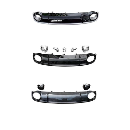 2009-2015 For Audi A7 C7 Non S Line Rear Diffuser With Tailpipe