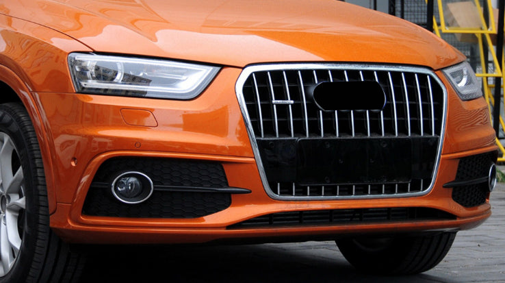 2013-2015 For Audi Q3 SQ3 8U Front Bumper Down Grille Honeycomb Style Fog Light Grilles