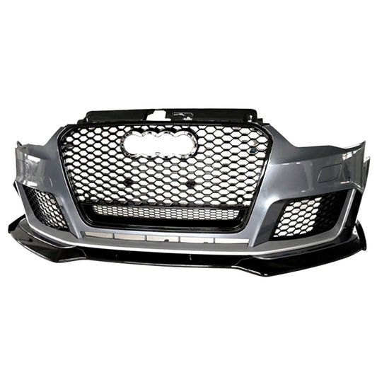 2013-2016 Audi RS3 Front Bumper For A3/S3 8V Body Kits With Honeycomb Grille Front Lip Splitter | RS3 Bumper