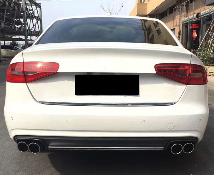 2013-2016 For Audi A4 S4 B8.5 Non S line diffuser with tailpipe