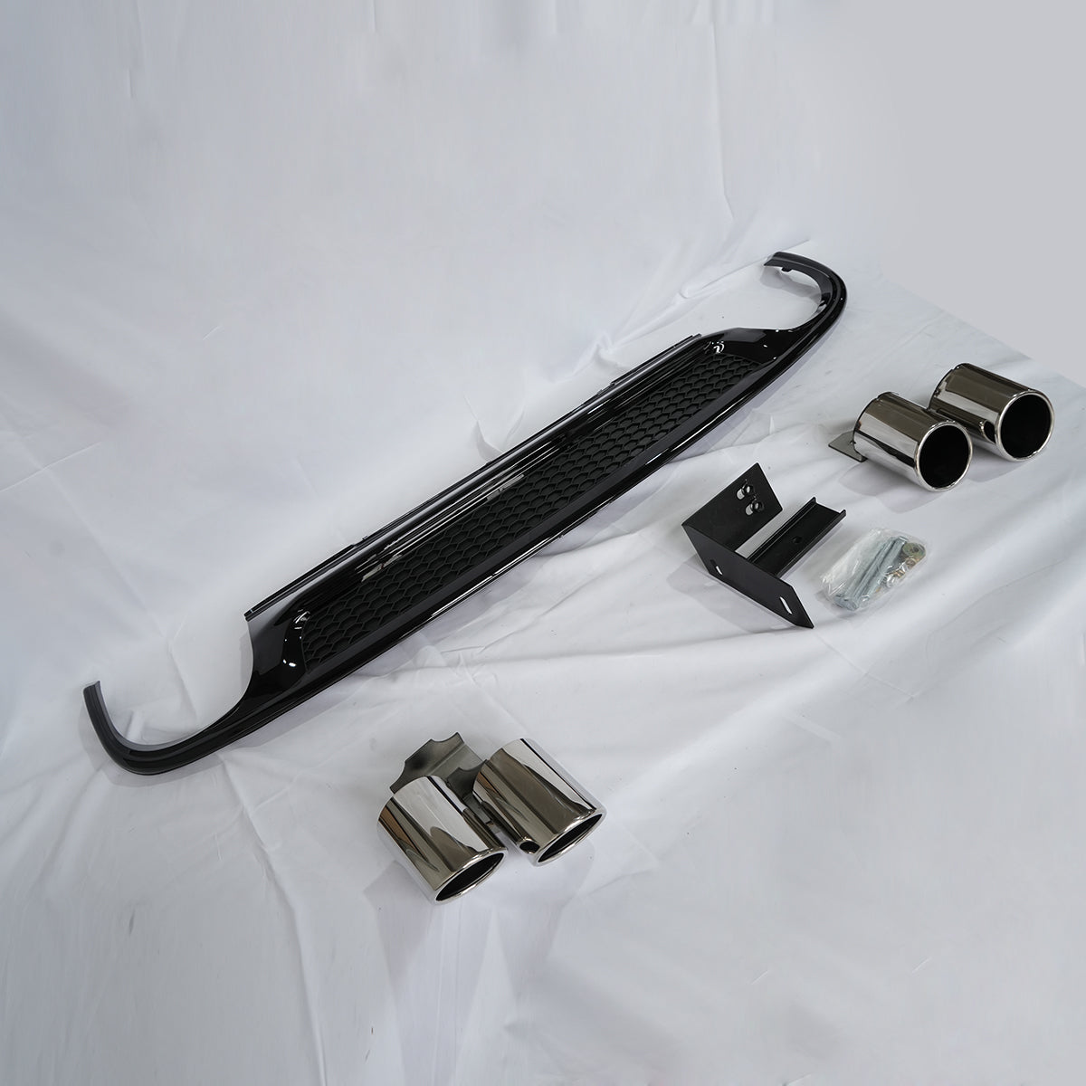 2013-2016 For Audi A4 S4 B8.5 S line diffuser with tailpipe