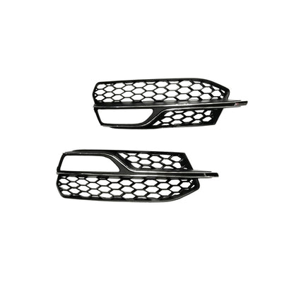 2013-2016 For Audi A3 S3 8V  Front Bumper Down Grille Honeycomb Style Fog Light Grilles