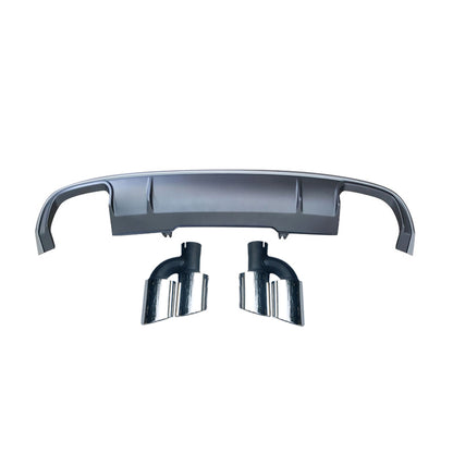 2017-2019 For Audi A4 S4 B9 Diffuser With Tailpipe