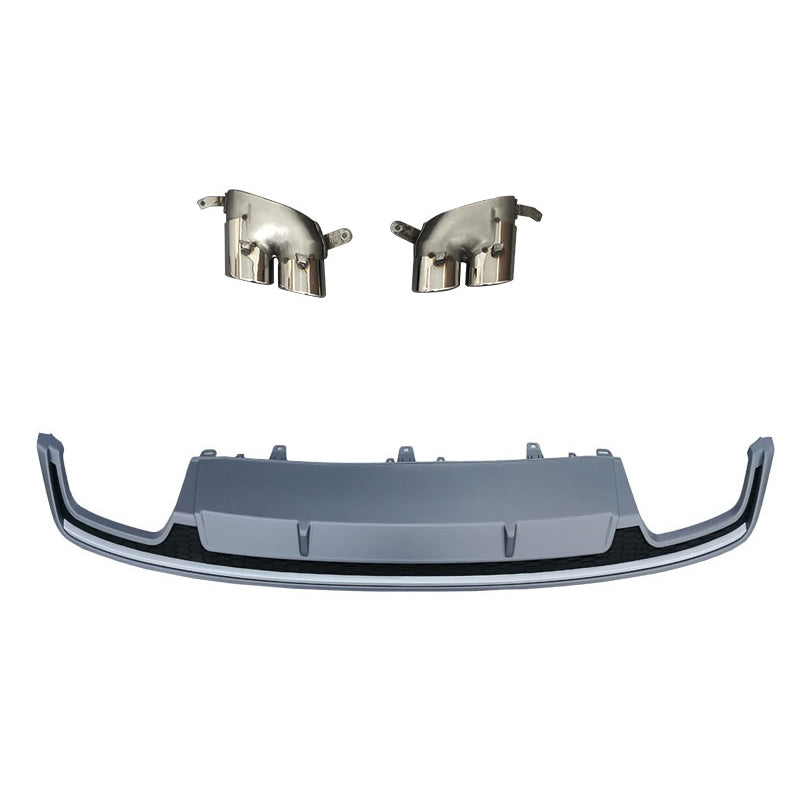2016-2018 For Audi A7 S7 C7.5 Rear Diffuser With Tailpipe