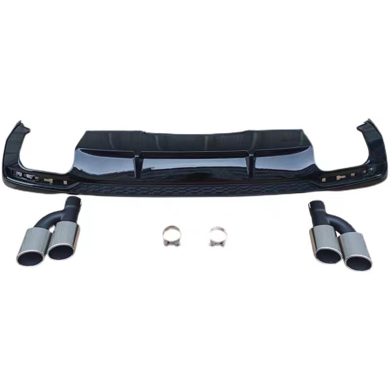 2020-2024 For Audi A4 S4 B9.5 Audi S4 Style A4 Diffuser With Tailpipe