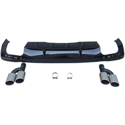 2020-2024 For Audi A4 S4 B9.5 Audi S4 Style A4 Diffuser With Tailpipe