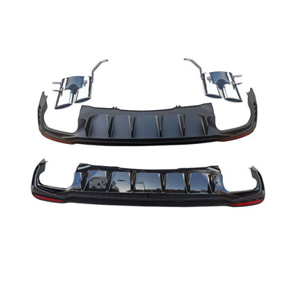 2020-2024 For Audi A4 S4 B9.5 Audi S4 Style A4 Diffuser With Tailpipe
