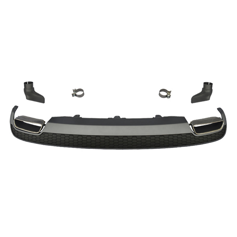 2012-2015 For Audi A6 S6 C7 Rear Diffuser With Tailpipe