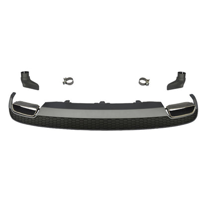 2012-2015 For Audi A6 S6 C7 Rear Diffuser With Tailpipe