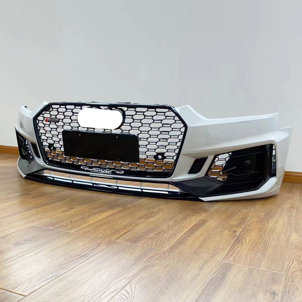 2017-2019 For A5/S5 B9 Body Kits With ACC & Honeycomb Grille Front Lip
