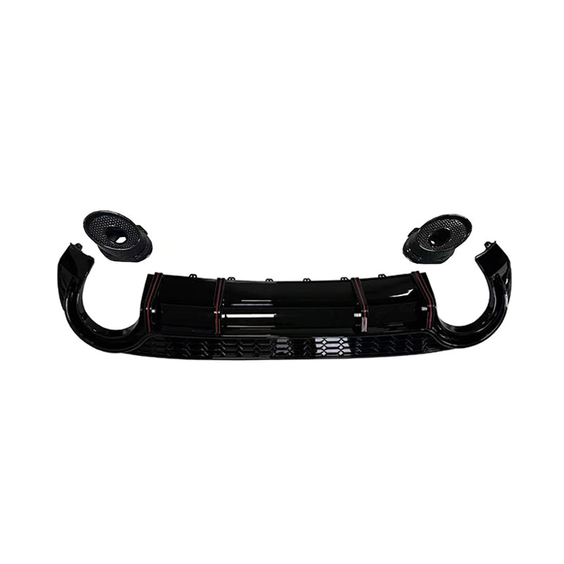 2020-2024 For Audi A3 S3 8Y S line rear diffuser and large dual tailpipe