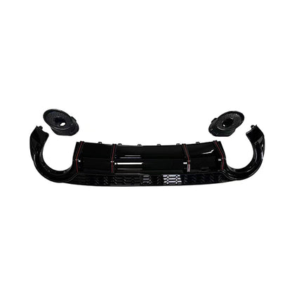 2020-2024 For Audi A3 S3 8Y S line rear diffuser and large dual tailpipe