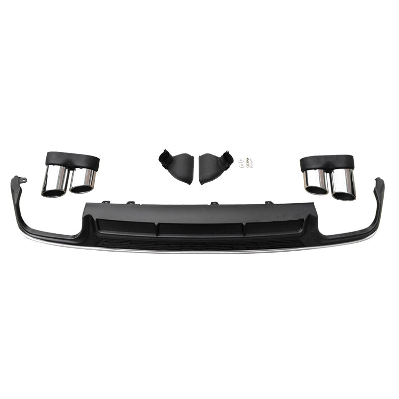 2019-2025 For Audi A6 S6 C8 C8.5 Rear Diffuser With Tailpipe