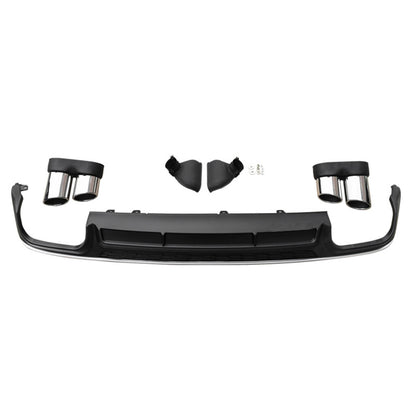 2019-2025 For Audi A6 S6 C8 C8.5 Rear Diffuser With Tailpipe
