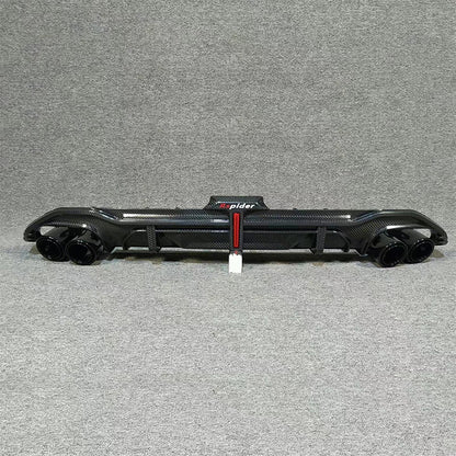 2020-2024 For Audi A3 S3 8Y S line Rear Diffuser With Tailpipe