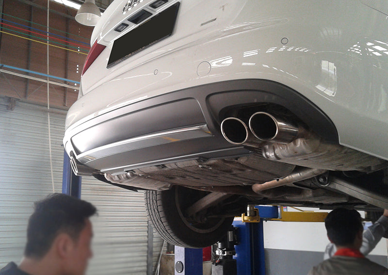 2008-2012 For Audi A4 S4 B8 Rear Diffuser With Tailpipe