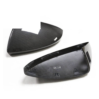 2019+ For Audi A7 S7 RS7 C8 Carbon Fiber Mirror Caps