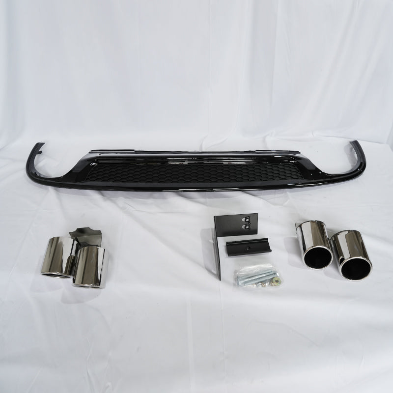 2013-2016 For Audi A4 S4 B8.5 Non S line diffuser with tailpipe