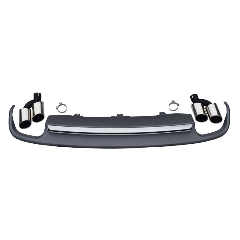 2012-2015 For Audi A6 S6 C7 Rear Diffuser With Tailpipe