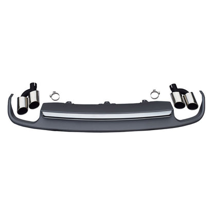 2012-2015 For Audi A6 S6 C7 Rear Diffuser With Tailpipe