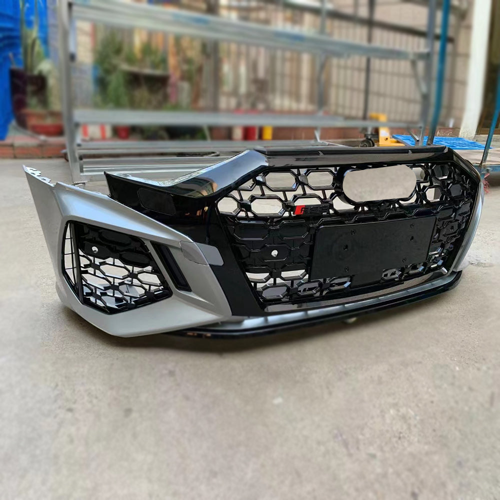 2020-2024 For A3/S3 8Y RS3 Style Bumper With Honeycomb Grille Front Lip