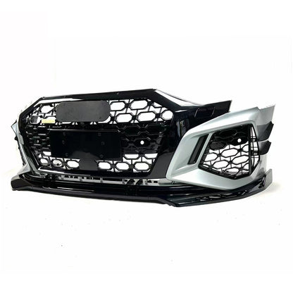 2020-2024 For A3/S3 8Y RS3 Style Bumper With Honeycomb Grille Front Lip