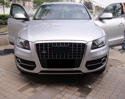 2009-2012 For Audi Q5 SQ5 8R/B8 Front Bumper Down Grille Honeycomb Style Non S line Fog Light Grilles