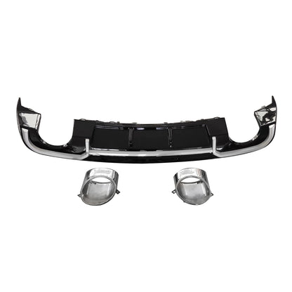 2017-2019 For Audi A3 S3 8V.5 Non S-line rear diffuser and large dual tailpipe