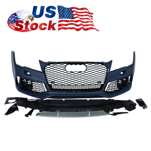 2008-2015 For A7/S7 C7 Upgrade To C7.5 RS7 Style Bumper With Honeycomb Grille