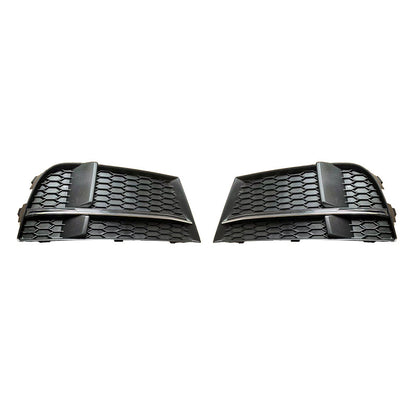2017-2019 For Audi A3 S3 8V.5 Front Bumper Down Grille Honeycomb Style S line Fog Light Grilles