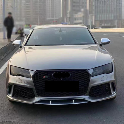 2008-2015 For A7/S7 C7 Upgrade To C7.5 RS7 Style Bumper With Honeycomb Grille