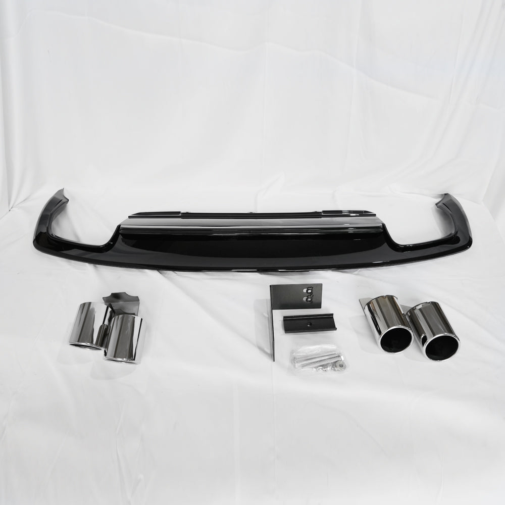 2013-2016 For Audi A4 S4 B8.5 Non S line diffuser with tailpipe