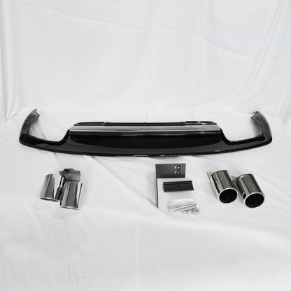 2013-2016 For Audi A4 S4 B8.5 Non S line diffuser with tailpipe