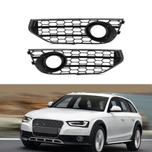 2013-2016 For Audi A4 S4 B8.5 Front Bumper Down Grille Honeycomb Style Allroad Fog Light Grilles