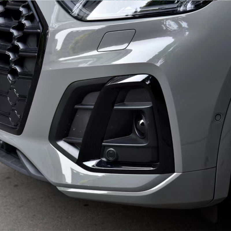 2022-2025 For Audi Q5 SQ5 B9.5 Front Bumper Down Grille Honeycomb Style S Line Fog Light Grilles