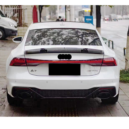 2019-2025 For Audi A7 S7 C8 Audi RS7 S7 Style A7 Rear Diffuser With Tailpipe