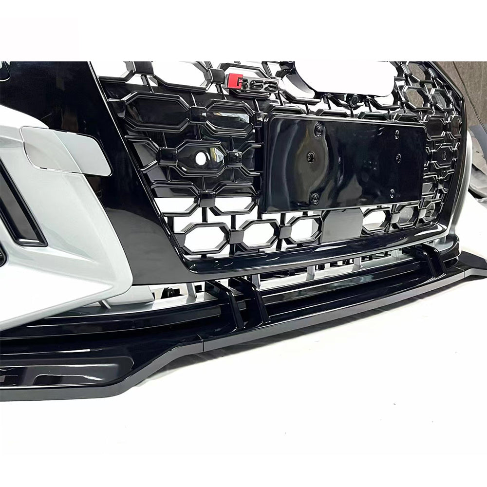 2020-2024 For A3/S3 8Y RS3 Style Bumper With Honeycomb Grille Front Lip