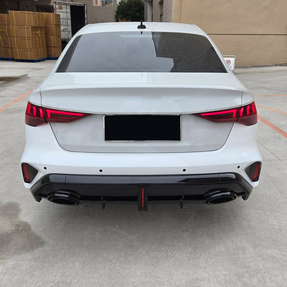 2025-2027 For Audi RS3 Style A3 S Line Rear Diffuser And Tailpipe For Audi A3 S3 8Y.5 8Y PA