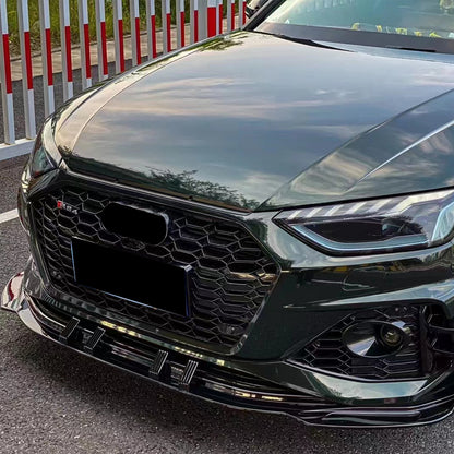 2020-2024 For A4/S4 B9.5 Body Kits With ACC Fog Light Grill Bumper Down Grille Honeycomb Grille Front Lip Splitter | RS4 Front Bumper