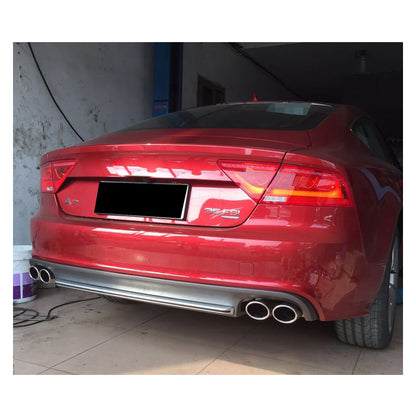 2009-2015 For Audi A7 C7 Non S Line Rear Diffuser With Tailpipe