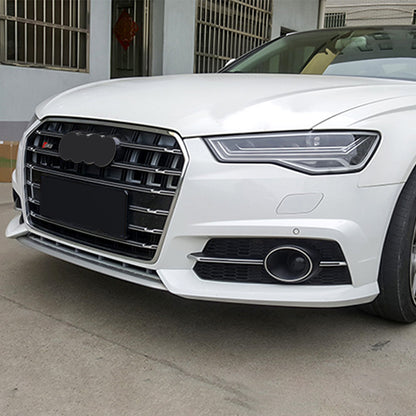2016-2018 For Audi A6 S6 C7.5 Audi Front Bumper Down Grille Honeycomb Style S Line Fog Light Grilles