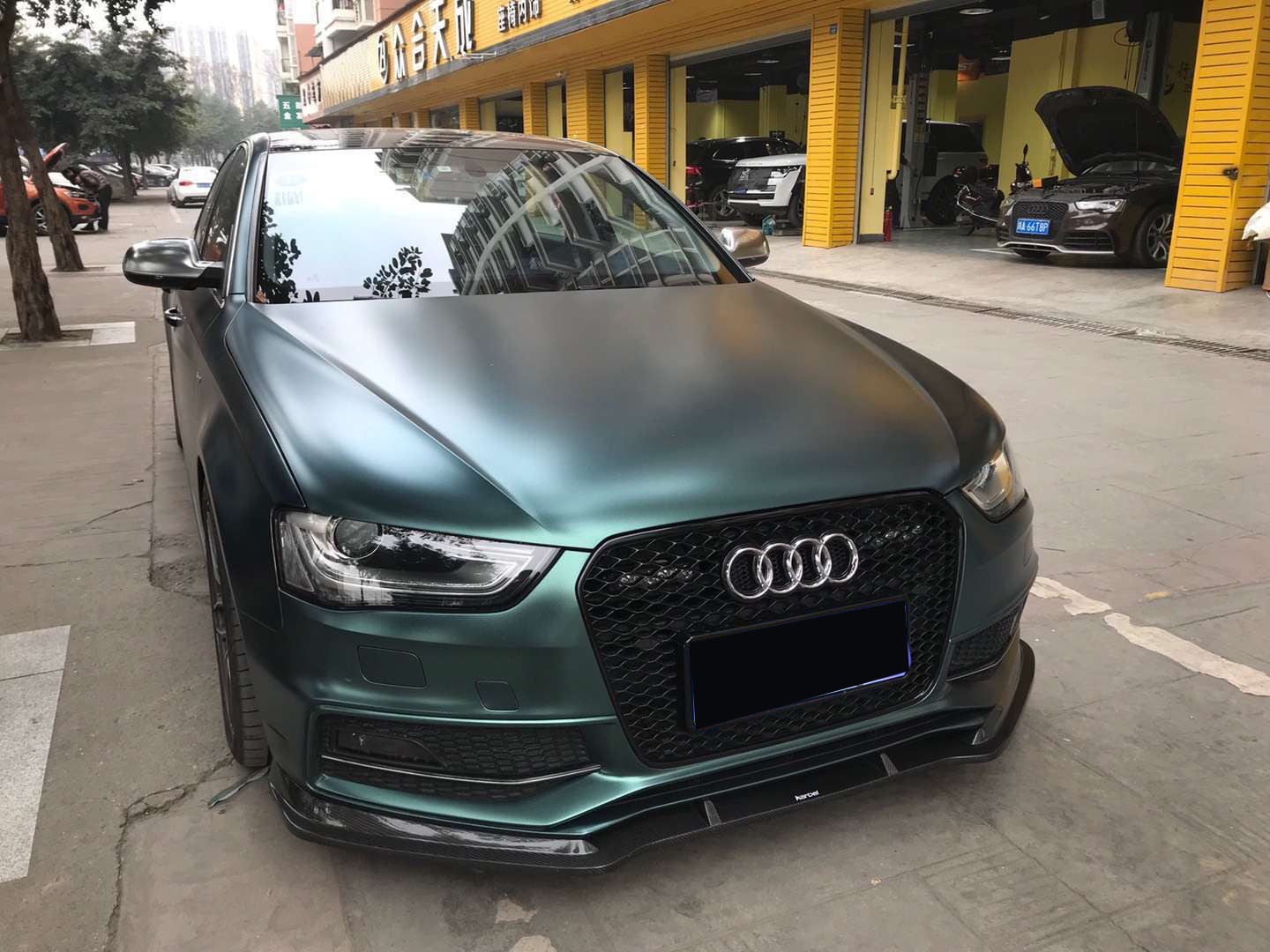 2013-2016 For Audi A4 S4 B8.5 RS4 Style Honeycomb Front Grille
