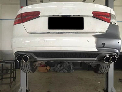 2013-2016 For Audi A4 S4 B8.5 S line diffuser with tailpipe