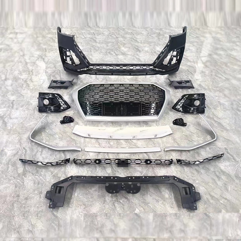 2022-2025 For Audi Q5/SQ5 B9.5 Body Kits Upgrade To RSQ8 Style Front Bumper With Honeycomb Grille