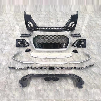 2022-2025 For Audi Q5/SQ5 B9.5 Body Kits Upgrade To RSQ8 Style Front Bumper With Honeycomb Grille