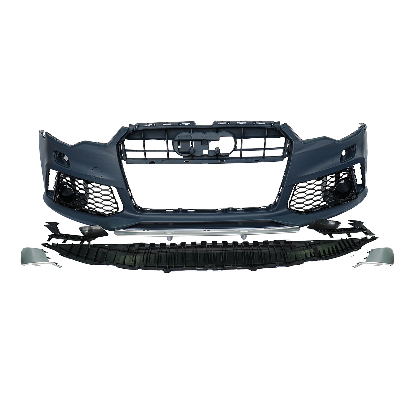 2012-2015 For A6/S6 C7 Body Kits C7 To C7.5 Bumper With Honeycomb Grille Front Lip