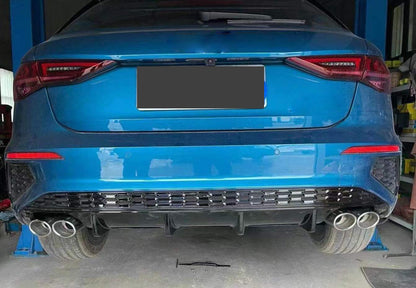 2020-2024 For Audi A3 S3 8Y S line Rear Diffuser With Tailpipe