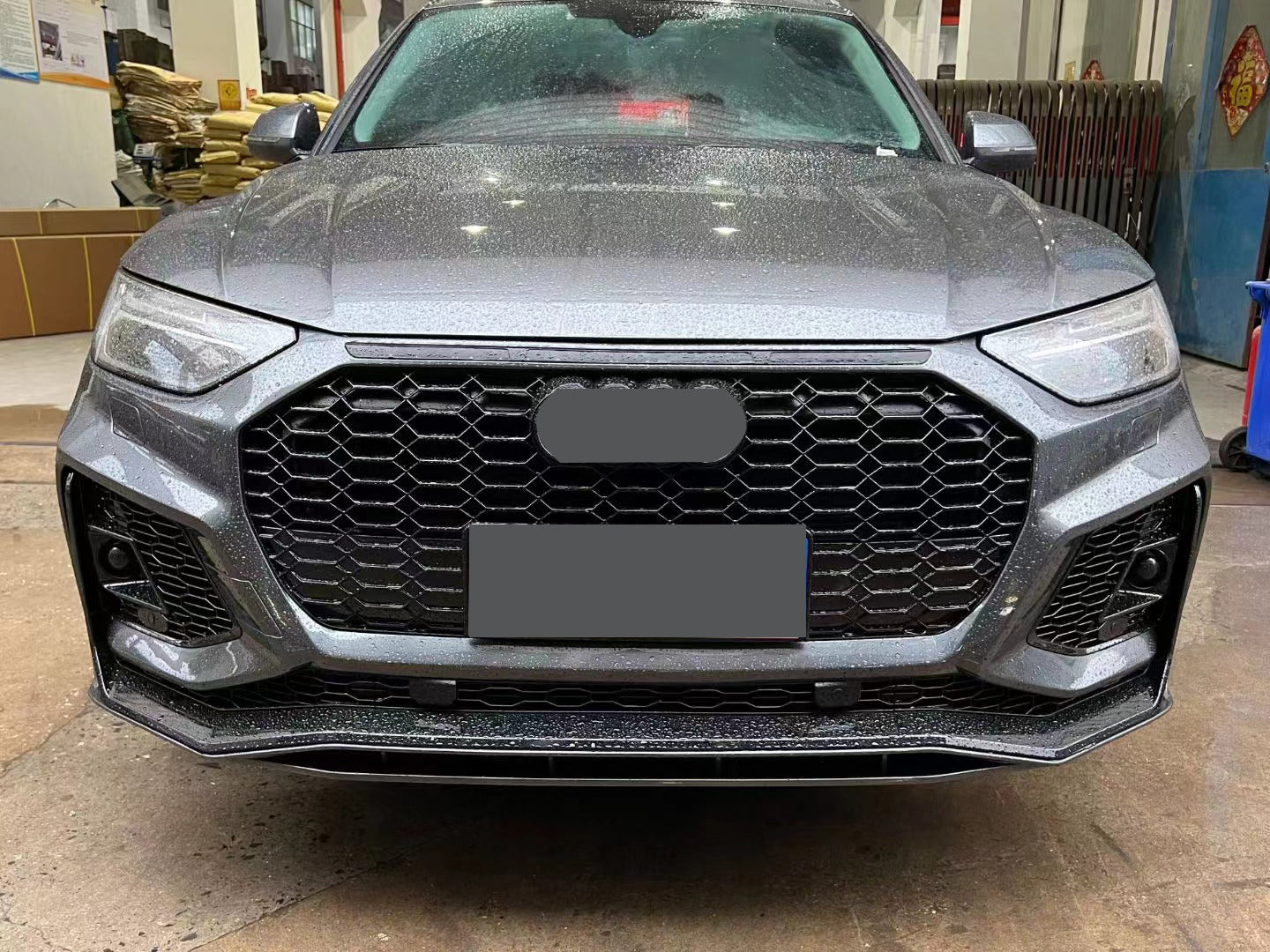 2022-2025 For Q5/SQ5 B9.5 Body Kits With Honeycomb Grille | RSQ5 Bumper