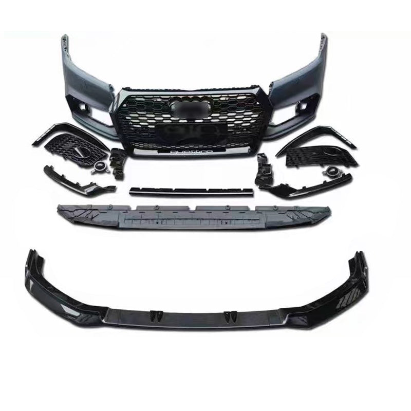 2019-2021  For Audi Q5/SQ5 B9 RSQ5 Style Body Kits With Honeycomb Grille Front Lip